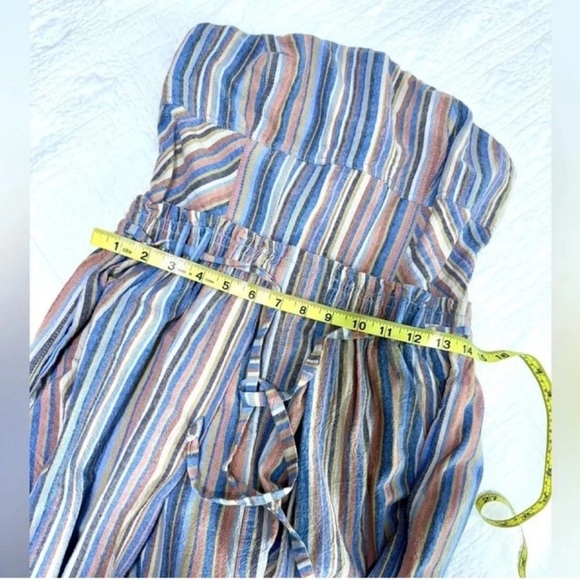 Free People Roaming Shores Strapless Striped Jumpsuit - Picture 7 of 12